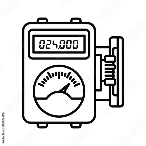 Multimeter Electrical Tester Line Icon