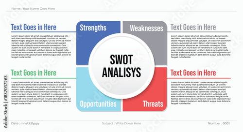  infographic  SWOT analysis business strategy planning presentation template, success, goal, opportunity, Vector illustration
