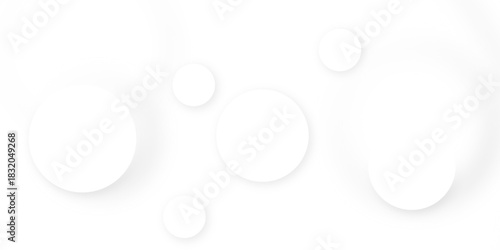 White and grey abstract modern circle background. abstract white circle shape with digital hi tech concept background technology. Presentation slide template. Glowing circle lines design .