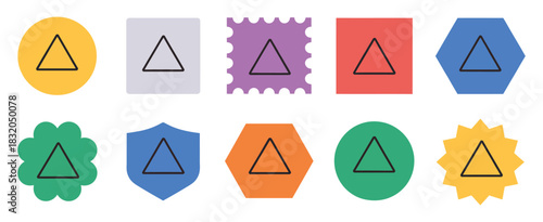 Editable vector up triangle arrow icon, featuring clean geometric lines, transparent background, and cohesive styling that matches a large icon set family, ideal for dashboards, app ui, website 