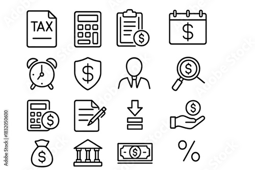 Visual representation of tax calculations and financial management tools for effective money handling