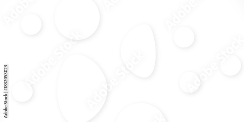 White and grey abstract modern circle background. abstract white circle shape with digital hi tech concept background technology. Presentation slide template. Glowing circle lines design .