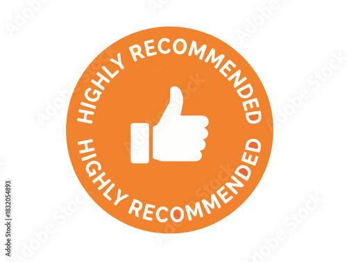 Highly Recommended Thumbs Up Icon.
