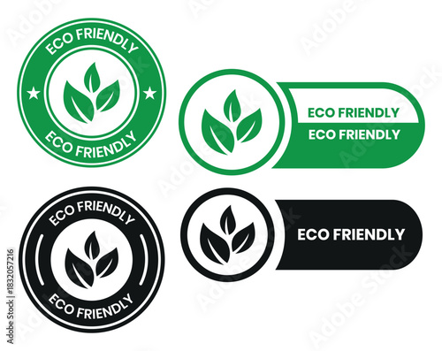 Set of eco friendly icons. Ecologic food stamps. Organic natural food labels. eco friendly logo, label, sign, badge, symbol, banner, line, flat vector, isolated illustration.