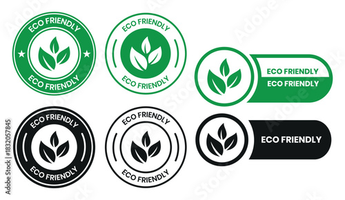 Set of eco friendly icons. Ecologic food stamps. Organic natural food labels. eco friendly logo, label, sign, badge, symbol, banner, line, flat vector, isolated illustration.