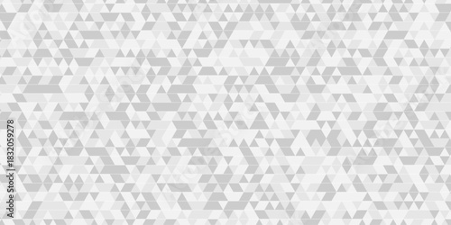 Modern low polygon abstract paper design. white and gray pattern square background. Geometric print composed of triangles. white triangle tiles pattern mosaic wallpaper background.	