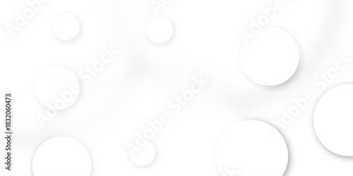 White and grey abstract modern circle background. abstract white circle shape with digital hi tech concept background technology. Presentation slide template. Glowing circle lines design .