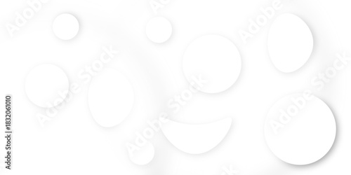 White and grey abstract modern circle background. abstract white circle shape with digital hi tech concept background technology. Presentation slide template. Glowing circle lines design .