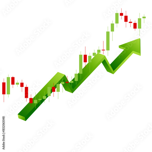 Stock market or forex trading graph in graphic concept suitable for financial investment or Economic trends business idea and all art work design. Abstract finance background.