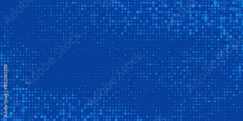 Blue Tech Finance Fintech Background Abstract Pixel Pattern. Abstract Business Tech Science Vector Backdrop.Print