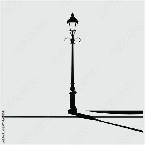 street lamp vector