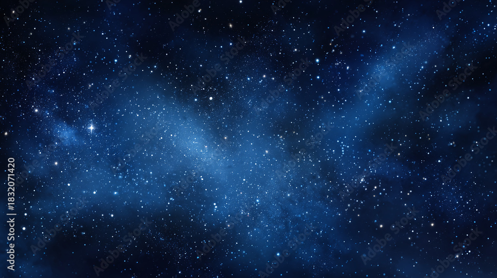 Fototapeta premium A mesmerizing image of a starlit night sky, filled with countless stars and celestial bodies