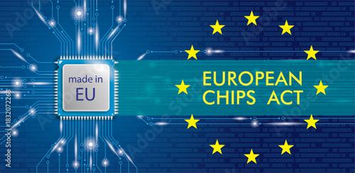 EU Chips Act Microchip Processor Lights Header