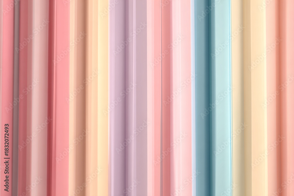 Obraz premium soft pastel striped abstract background with vertical bands of delicate color