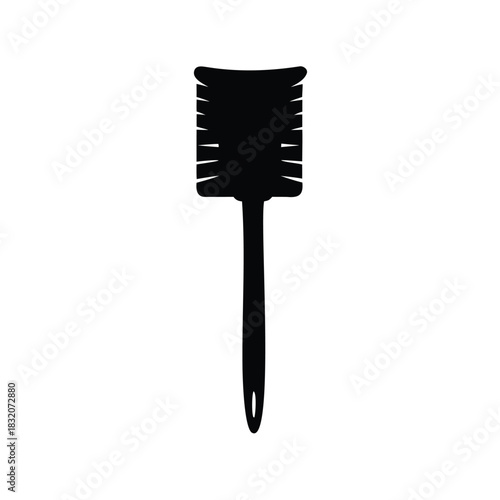 Silhouette of a Dish Washing Brush for Cleaning Pots and Pans