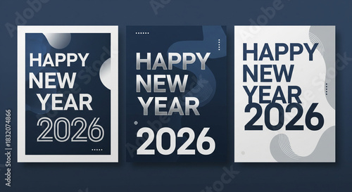 Happy new year mockup