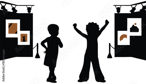 Childrens art gallery exhibit showcase pride and achievement