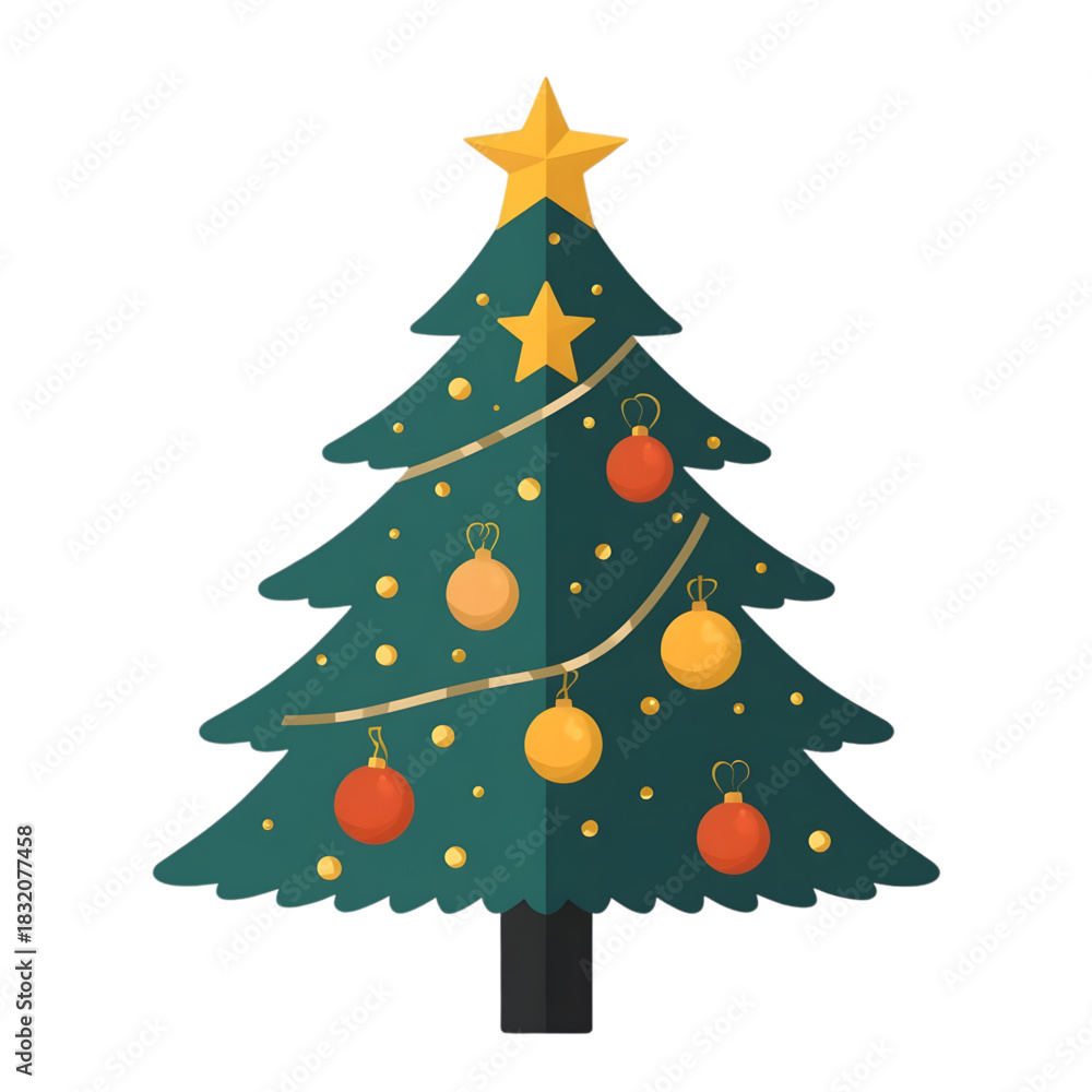 Fototapeta premium green christmas tree
