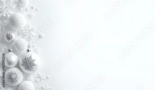 Christmas Banner Decoration Background with Text Space — Elegant Festive Design