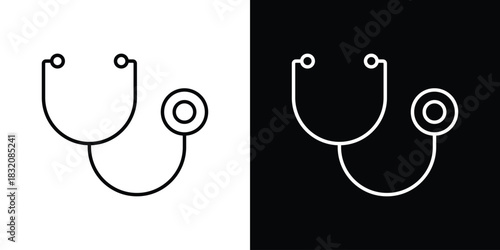 Check up icon design element. Linear style vectors