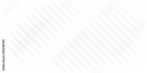 Slant line halftone gradation texture. Fading diagonal stripe gradient background. Black oblique pattern backdrop. Vanishing thin parallel line wallpaper for overlay