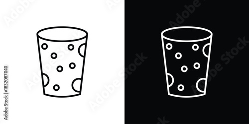 Cork icon design element. Linear style vectors