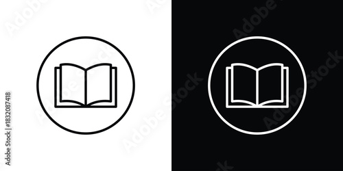 Curriculum icon design element. Linear style vectors