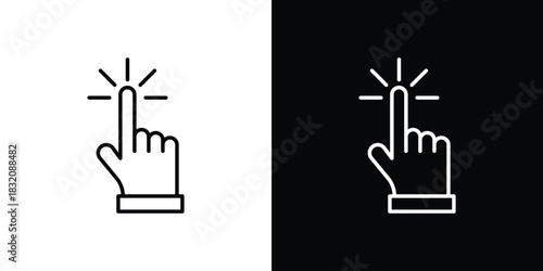 Easy to use icon design element. Linear style vectors