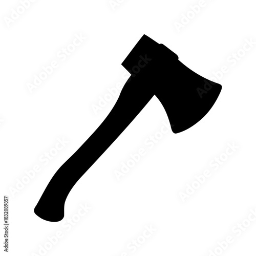 Silhouette of an axe showing craftsmanship and preparedness for outdoor adventures