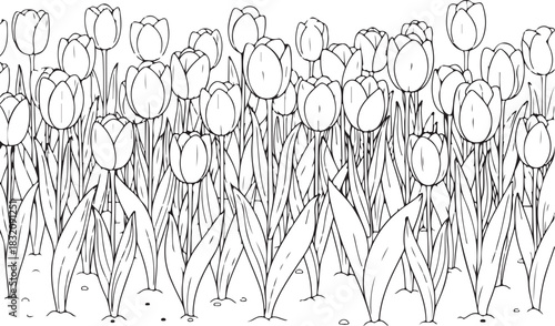 Flower coloring page for kids and adults