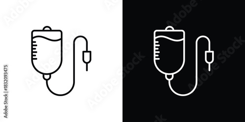 IV icon design element. Linear style vectors