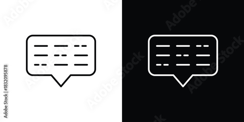 Morse code icon design element. Linear style vectors