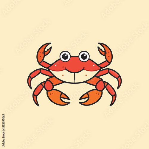 Sea Crab Vector Illustration