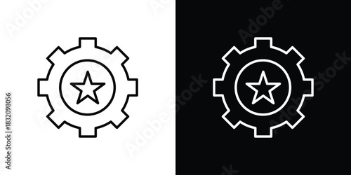 Potential icon design element. Linear style vectors