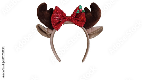 rudolph hair dye ired brown solated for xmas background