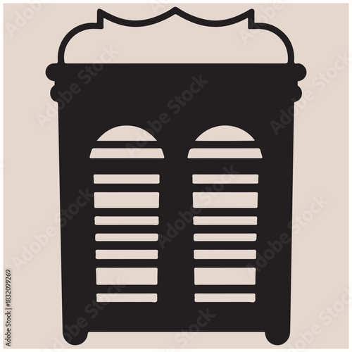  Decorative Laundry Hamper Basket Silhouette Vector, Hamper
