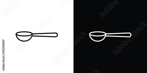 Scoop icon design element. Linear style vectors