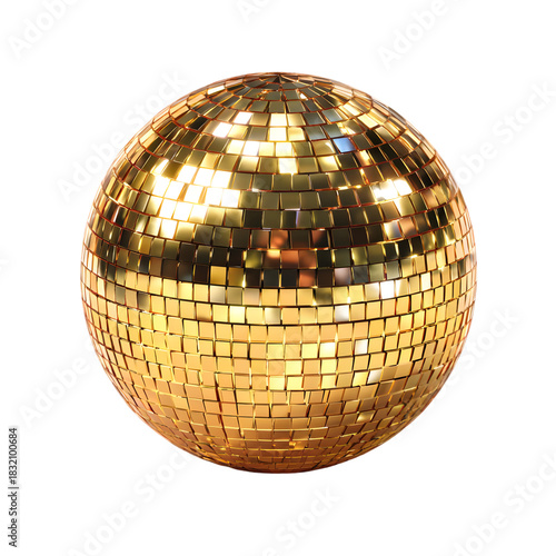 golden disco ball