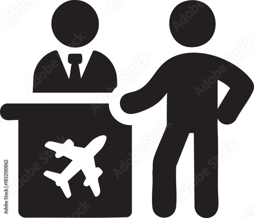 Voting Booth Icon – Election Polling Symbol Vector