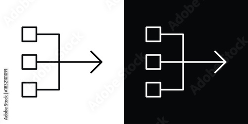 Tableau sur toile Simplify icon design element. Linear style vectors