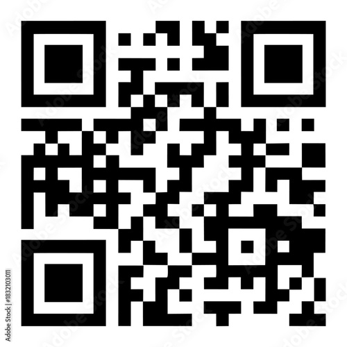 QR Code icon vector pattern isolated on transparent background