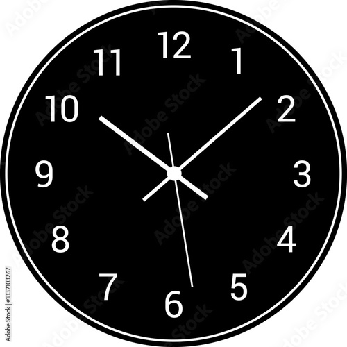 Vintage and modern clock faces with Roman numerals retro hands, modern. Mechanical clock faces, arabic numerals, bezel. Timer, stopwatch. Analog Face Blank clock dial with hours, minutes, and seconds