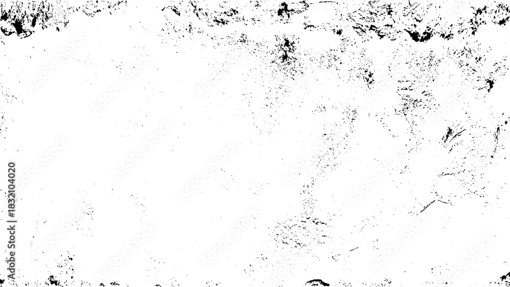 Obraz premium Grunge background black and white. Texture of chips, cracks, scratches, scuffs, dust, dirt .Vector pattern of cracks, chips, scuffs. Abstract vintage surface. 