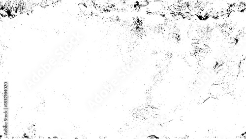 Grunge background black and white. Texture of chips, cracks, scratches, scuffs, dust, dirt .Vector pattern of cracks, chips, scuffs. Abstract vintage surface. 