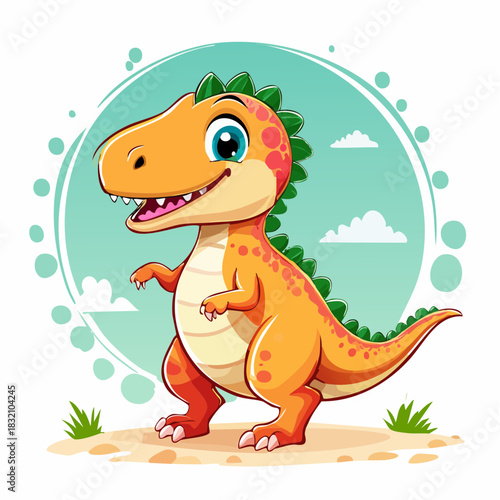 Dinosaurier - Cartoon Comic Stil