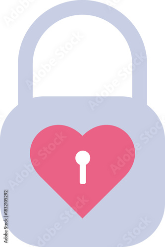 Heart Lock of Love Valentine Design