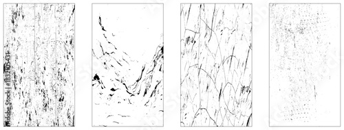 Grunge Urban Backgrounds set.Texture Vector.Dust Overlay Distress Grain ,Simply Place illustration over any Object to Create grungy Effect, dirty, texture for your design. vector