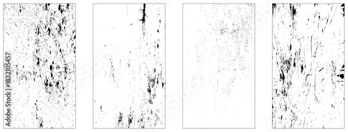 Grunge Urban Backgrounds set.Texture Vector.Dust Overlay Distress Grain ,Simply Place illustration over any Object to Create grungy Effect, dirty, texture for your design. vector