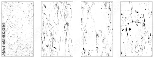 Grunge Urban Backgrounds set.Texture Vector.Dust Overlay Distress Grain ,Simply Place illustration over any Object to Create grungy Effect, dirty, texture for your design. vector