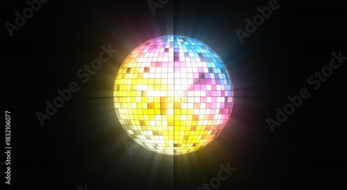 Sparkling Disco Ball Background | Colorful Party Light Animation